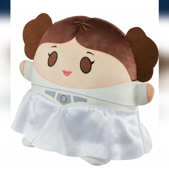 🆕️🤍Star Wars Princess Leia 10-inch rounded plush figure NWT - Picture 2 of 6